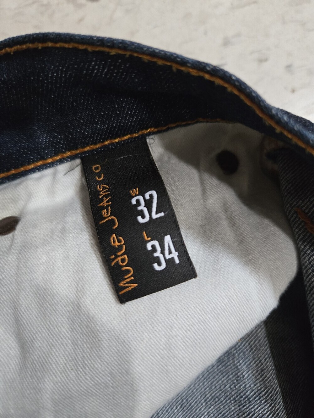 nudie jeans | thin finn | organic dry | Blue Denim Jeans | early 2000s - Picture 8 of 12
